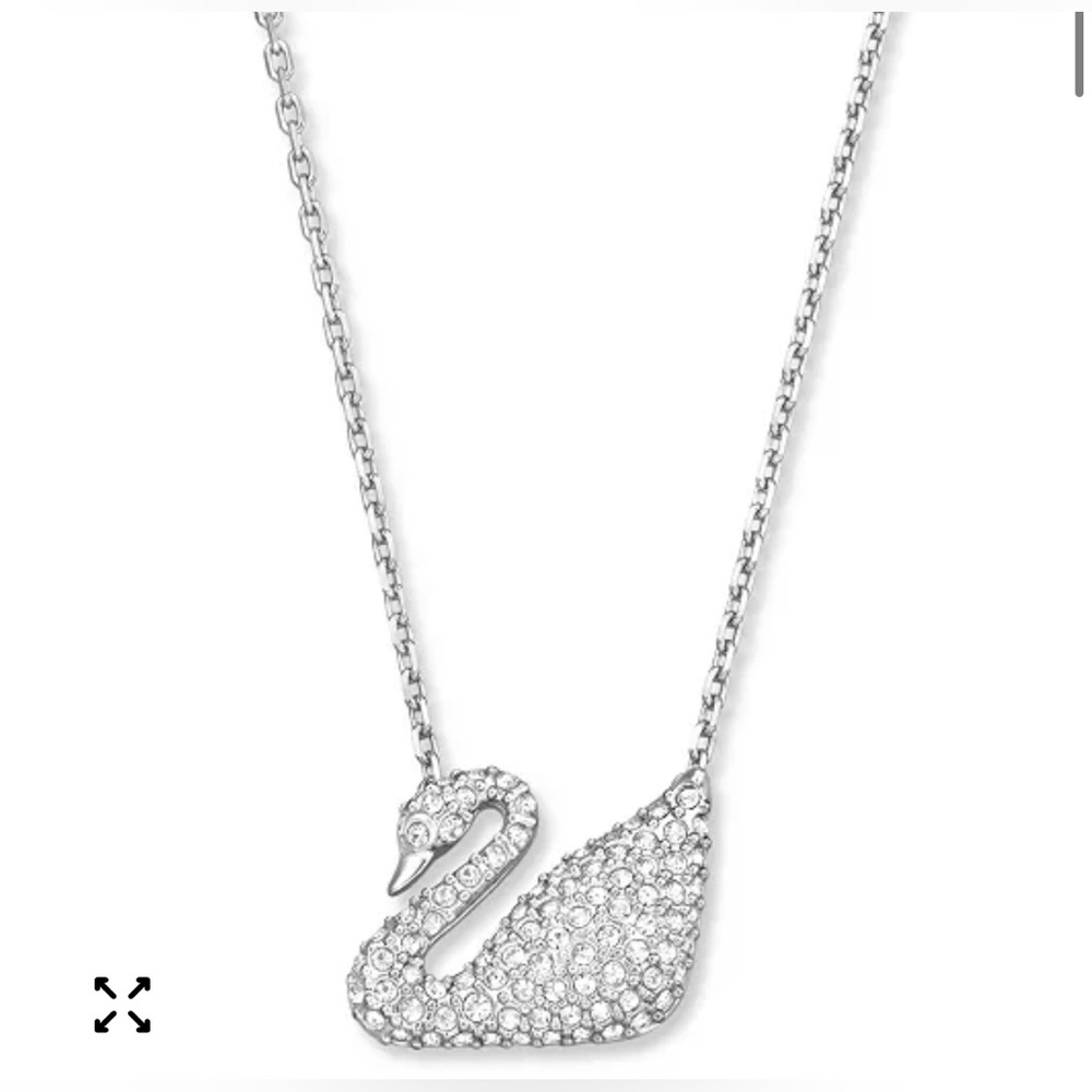 Swarovski Silver Swan Necklace